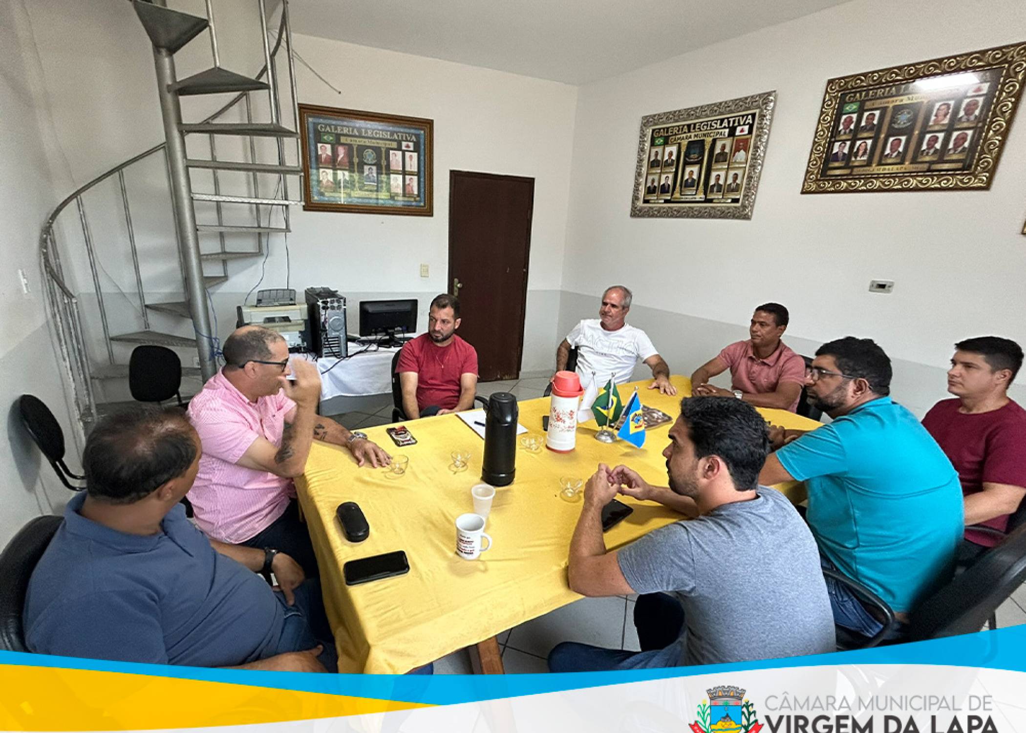 Visita do assessor do deputado estadual Wendell Mesquita à Câmara Municipal de Virgem da Lapa